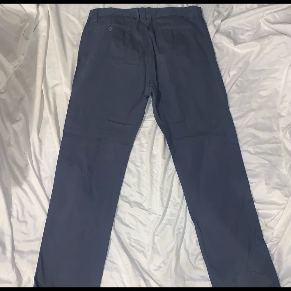 Denim Co. Men's Pants 36/34 Stretch Slim Fit Button Fly Blue.